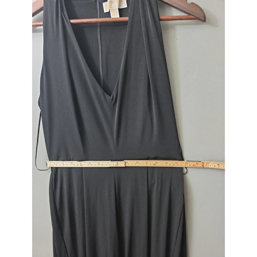 Michael Kors Jumpsuit Black Flare Leg Small Women's One Piece Cocktail Wedding
